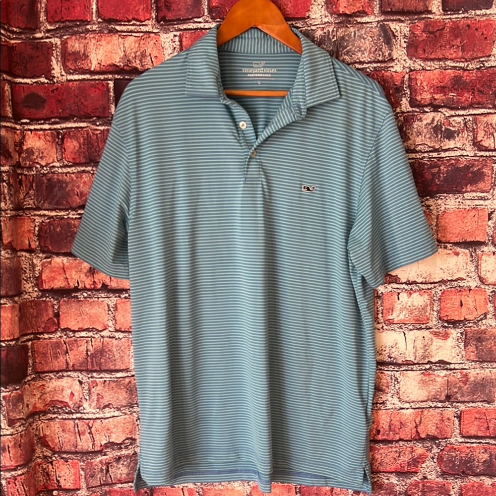 Vineyard Vines Blue Polo Relaxed Fit Classic